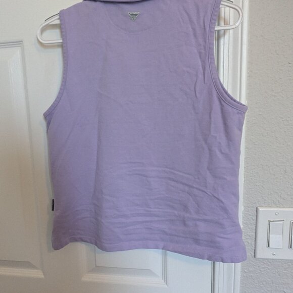 Columbua | PFG Lavender Sleeveless Polo Shirt | M | SPF 50+ | EUC - Picture 5 of 6